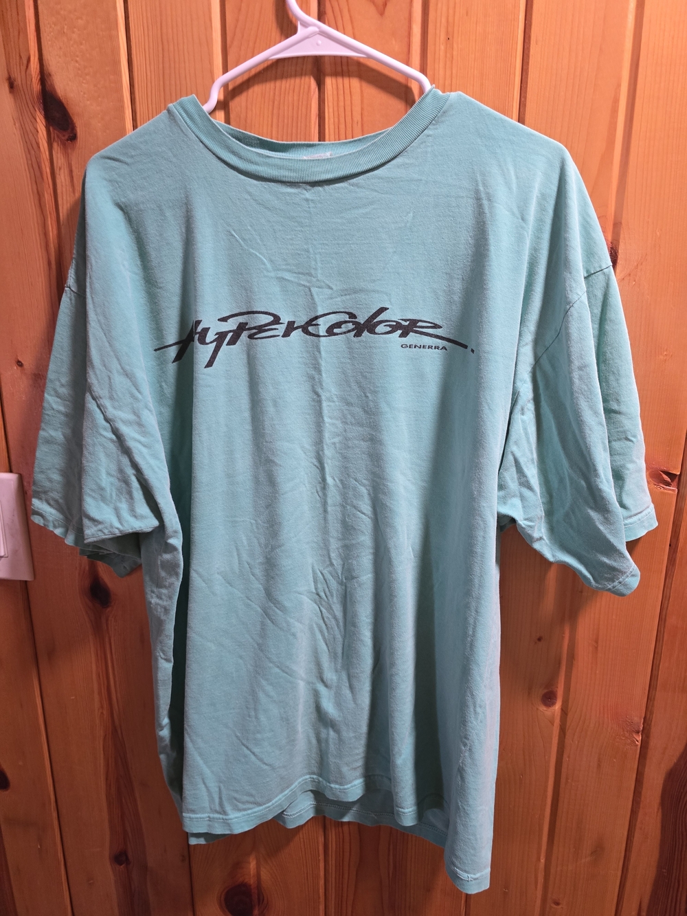 VINTAGE 90's Hypercolor Short Sleeve Logo Tee No Longer Changes Color XL